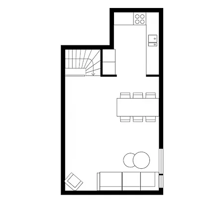 Apartment 12-guest - Self Check-in - Large Smart Tv -